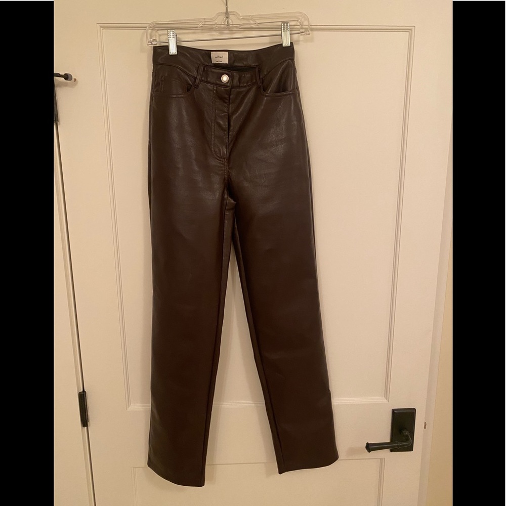 Aritzia melina pant in rich mocha brown